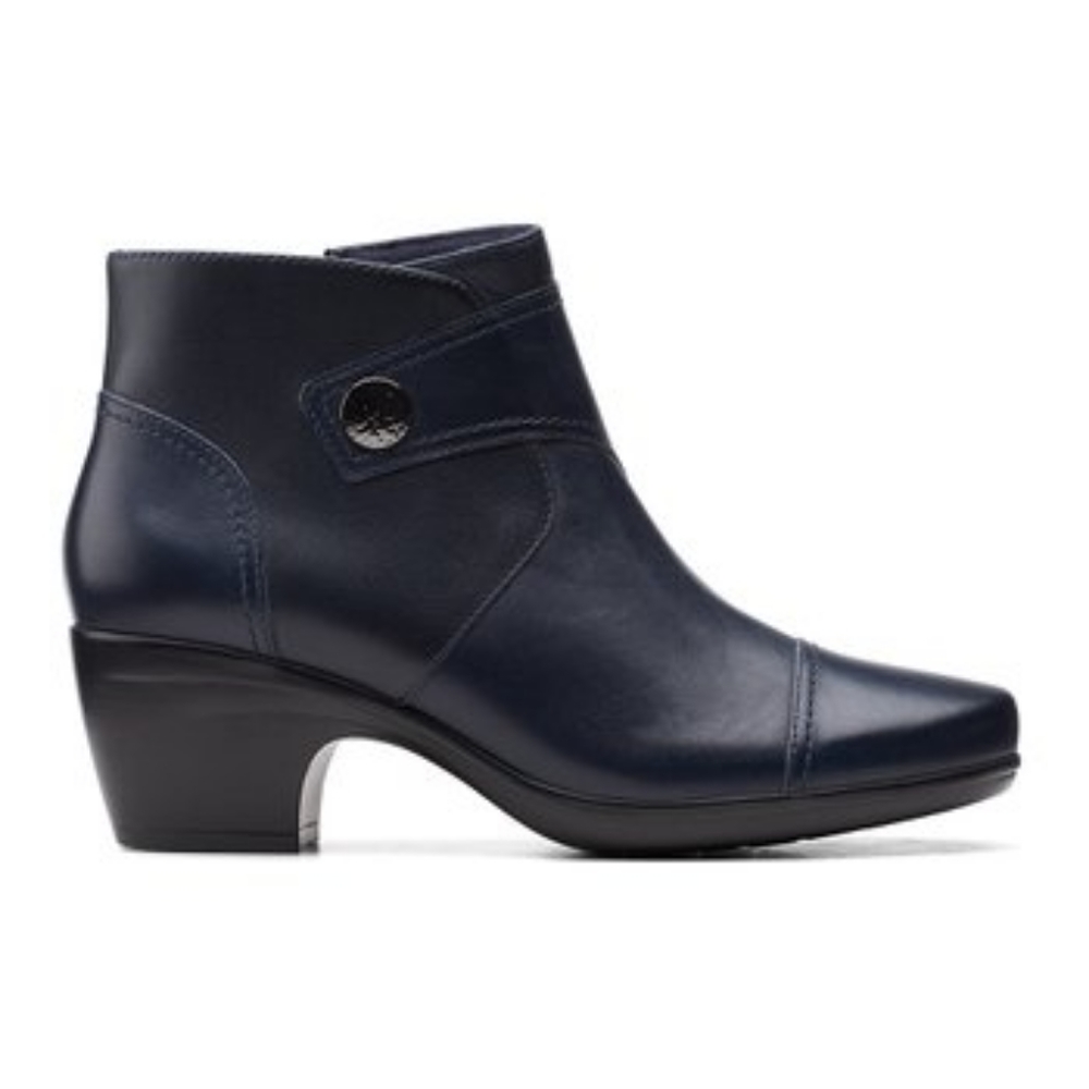 NIB Blue Leather Ankle Boot (Emily Calle) - 12N